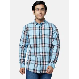 YU by Pantaloons Men Slim Fit Tartan Checked Casual Shirt-picture-19