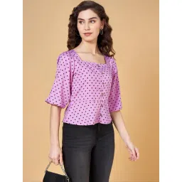 YU by Pantaloons Purple Printed Top-picture-40