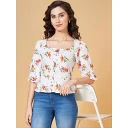 YU by Pantaloons White Printed Top-picture-36