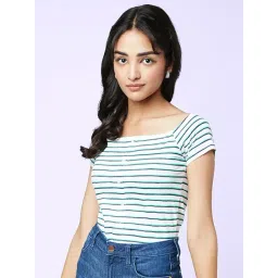 YU by Pantaloons White Striped Top-picture-48