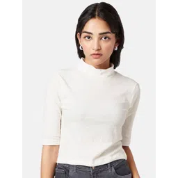 YU by Pantaloons Woman Solid High Neck Top-picture-41