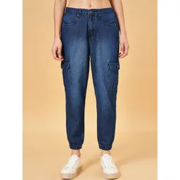 YU by Pantaloons Women Clean Look Stretchable Jogger Jeans-picture-22