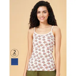 YU by Pantaloons Women Pack Of 2 Printed Cotton Camisoles-picture-24
