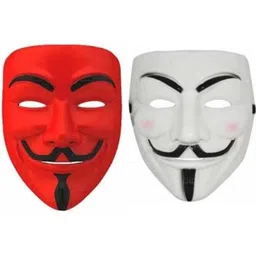 yubirth v for vendetta solid stylish party mask pack of 2 Party Mask-picture-13