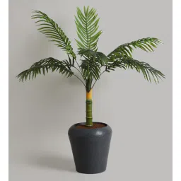 yuccabe italia 14 Inch Round Grey Polymer Floor Planter-picture-13