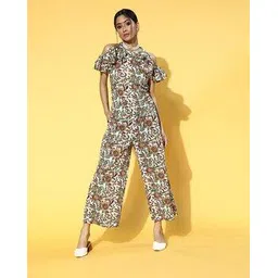 yufta Floral  Print  Raglan Sleeves Jumpsuit-picture-44
