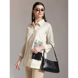 Yufta Off White Pure Cotton Embroidered Shirt-picture-42