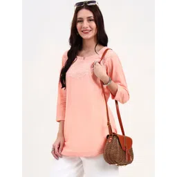 Yufta Women Embroidered Ethnic Motifs Cotton Regular Top-picture-15