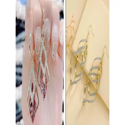 Yugosmile Geometric Drop Earrings-picture-14