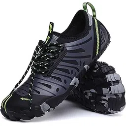 yunfu Water Shoes Quick Dry Lightweight River Trekking Shoes Athletic Sport Shoes for Beach Kayaking Boating Hiking Surfing Walking Black Size 40-picture-2