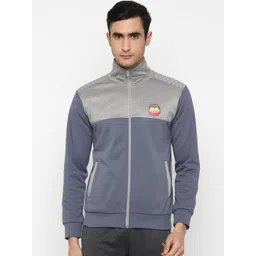 Yuuki Men Grey Colourblocked Lightweight Sporty Jacket-picture-23