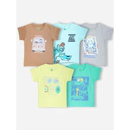 YUV Kids Typography 5 Printed Applique T-shirt-picture-57