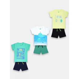 YUV Unisex Kids Printed T-shirt with Shorts-picture-45
