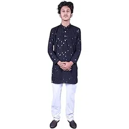 yuvina fashion Men Black Colour Kurta Pajaama-picture-52
