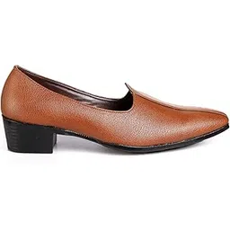 yuvrato baxi Men's 2 Inch Heel Height Increasing Tradityional Punjabi Jutti, Nagra and Mojari-picture-28