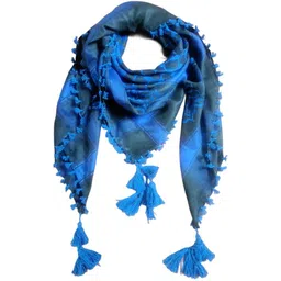 z r m store Embroidered Polycotton Men Blue, Black Fancy Scarf, Scarf, Stole, Faux Turtleneck Neck Cover-picture-16