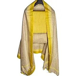 Za Handloom Women Cotton Silk Un-Stitched Dupatta Dress Material, 3Xl, Multicolour-picture-36