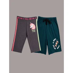 Zaahii Boys Pack Of 2 Graphic Print Regular Fit Shorts-picture-23