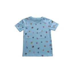 zach and kiki ZACH &KIKI Boys Blue Cotton Printed T-Shirt-picture-12