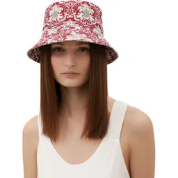 ZACHARIAS Women's Fishermen Cotton Printed Bucket Cap Hat-picture-32