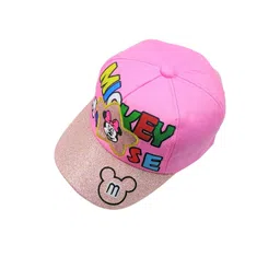 Zacharias Kids Mickey & Minnie Printed Cotton Baseball Cap-picture-57