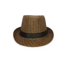 Zacharias Men Striped Fedora Hat-picture-11