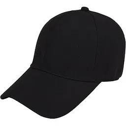 zacharias Men's Polycotton Flexi Stretch Fit Closed Back Cap FC-01 (Black_Pack of 1) (M)-picture-10