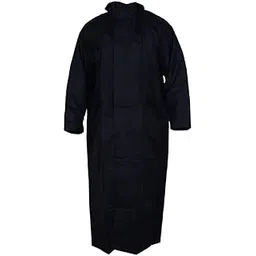zacharias Women's Semi Nylon Long Raincoat (23-B1_Black_Large)-picture-51