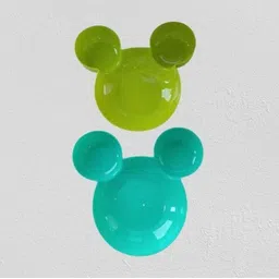 zafiva traders Plastic Multipurpose Plates for Kids Pack of 2, Mickey Shaped Kids Plate Sectioned Plate-picture-42