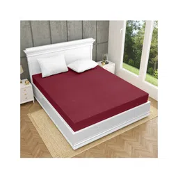 ZAHYA Waterproof Terry Cotton Mattress Protector King Size -78x72 inch -Maroon-picture-24