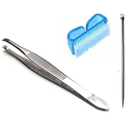 zailie Plucker + Cleaning brush + Black head remover pin pack of 3-picture-46