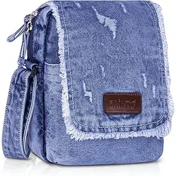 zainto Stylish Denim Crossbody Sling Bag for Women & Girls – Casual Fringe Shoulder Bag with Adjustable Strap-picture-55