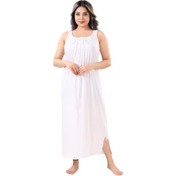 Zairra Women Cotton Blend Maxi Nightdress-picture-23
