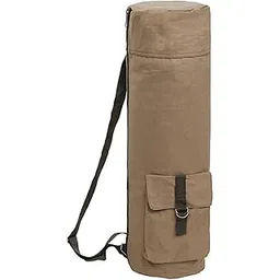 ZALHIN Yoga Mat Bags Yoga Mat Cover Bags for Women's Sports Bag Sports Fitness Bag for Training Canvas Gym Accessories Portable Multi-Function (Color : Brown)-picture-17