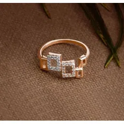 zalkari 925 Sterling Silver Trending Stone Adjustable Ring For Girls & Womens Sterling Silver Zircon Rhodium Plated Ring image 1