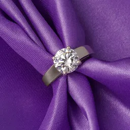 zalkari 925 Sterling Silver Adjustable Ring For Girls & women Silver Zircon Silver Plated Ring-picture-15