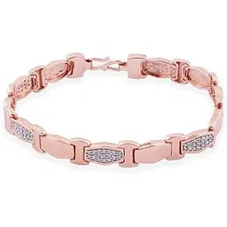 zalkari Rose Gold Classic Shine Bracelet For Him-picture-47
