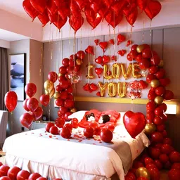 zambooree Printed Valentine’s Day I Love You Theme Balloons Decoration For Girls Husband Wife Balloon-picture-25