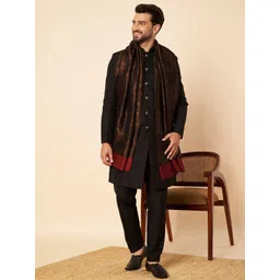 Zamour Men Woven Design Stole-picture-27
