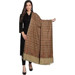 zamour Women's Kullu Himachali Woollen Plain Himalayan Striped Shawl Wrap 40 in x 80 in-picture-13