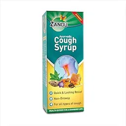 Zandu Ayurvedic Cough Syrup | With 16 Effective Ayurvedic Ingredients | Quick & Lasting Relief | Non-Drowsy | For All Types of Cough | 200 ML-image-6