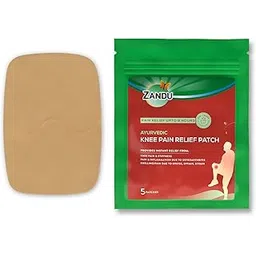 Zandu Ayurvedic Knee Pain Relief Patch (Pack of 5 Patches) - A Pain Relief Patch for Helping Reduce Joint & Muscular Pain | Provides Relief from Knee Pain Associated with Osteoarthritis & Back Pain-image-1