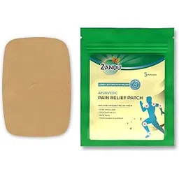 Zandu Ayurvedic Pain Relief Patch (Pack of 5 Patches) - A Specially Designed Pain Patch for Reducing Joint & Muscular Pain | Helps Provides Relief From Pain Associated with Osteoarthritis & Back Pain-image-0