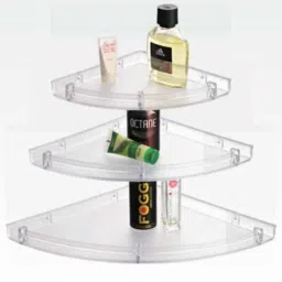 ZAP Hexa 3 Pcs Acrylic Bathroom Corner Shelf Set-picture-42