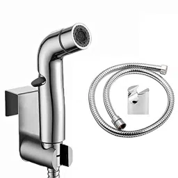 ZAP Stainless Steel Handheld Bidet Toilet Sprayer with Hose Pipe &a; Wall Hook-picture-12