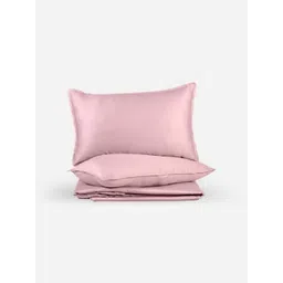 Zarf Pink 350 TC Egyptian Cotton King Bedsheet with 2 Pillow Covers-picture-32