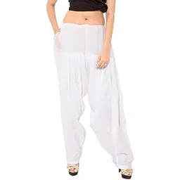 zaributi White Colour Semi Cotton Patiyala Salwar-picture-12