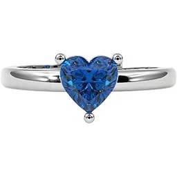 zarkan 925 Hallmark Navy Blue Heart Silver Ring | Adjustable Open Rings | Fashion Jewelry | |Gifts for Women |With Certificate of Authenticity-picture-24