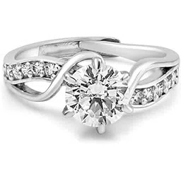 zarkan 925 Sterling Pure Silver Be With Me Solitaire Ring, Adjustable | American Diamond Cut | Gifts For Women & Girls |With Certificate of Authenticity | Certified-picture-37