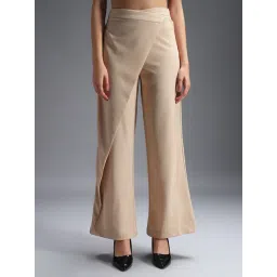 Zastraa Beige Casual Trousers-picture-32